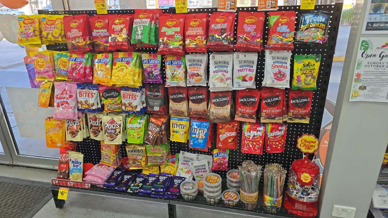 Snack stand near the counter